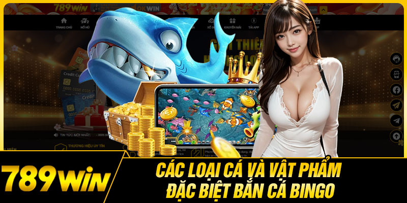 Các Loại Cá Và Vật Phẩm Đặc Biệt Bắn Cá Bingo