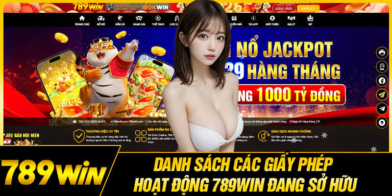 Danh Sách Các Giấy Phép Hoạt Động 789WIN Đang Sở Hữu