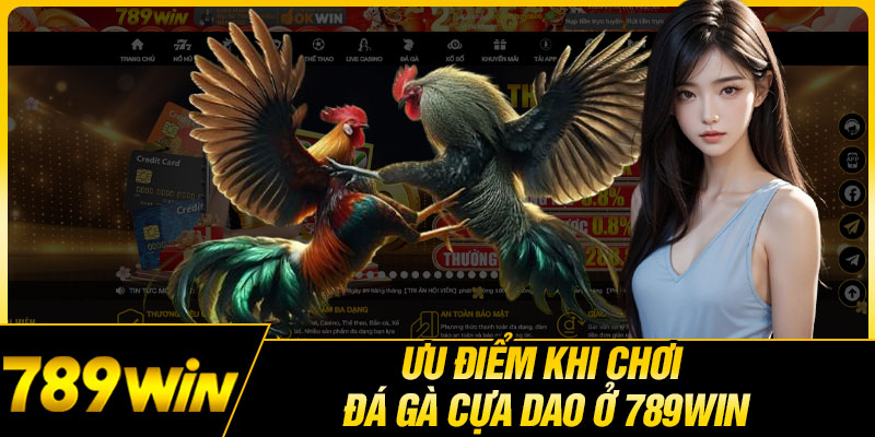 Ưu Điểm Khi Chơi Đá Gà Cựa Dao Ở 789WIN